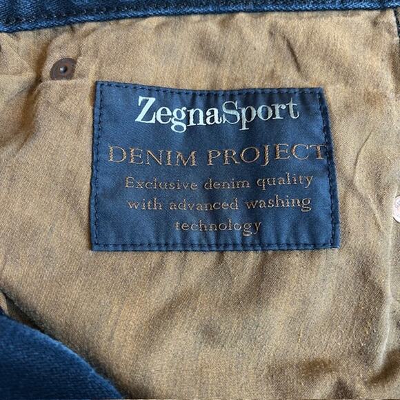 VTG Y2K Dk Wash Relaxed Fit Straight Leg  Jeans Quiet LuxurySize 36 - Picture 7 of 11